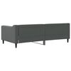 vidaXL Sof&aacute; cama sin colch&oacute;n tela gris oscuro 90x190 cm