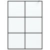 vidaXL Mampara de ducha vidrio ESG esmerilado negro 140x195 cm