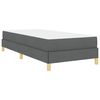 vidaXL Cama tipo Box Spring con colch&oacute;n Gris oscuro 100 x 200 cm tela