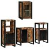 vidaXL Juego de muebles de ba&ntilde;o 4 uds. Multicolor
