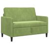 vidaXL Sof&aacute; con almacenamiento Verde claro 122 x 78 x 87 cm Poli&eacute;ster