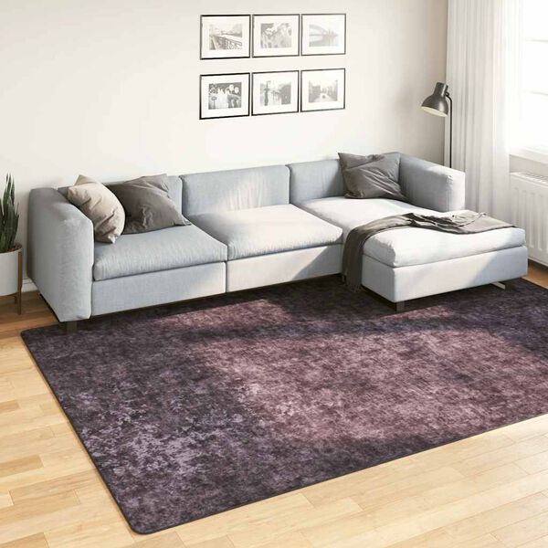 vidaXL Alfombra lavable gris antracita 190x300 cm