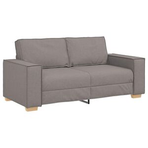 vidaXL Sof&aacute; de 2 plazas gris topo 180x78x84 cm tela