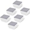 vidaXL Focos empotrables LED 6 uds 100x100x68 mm
