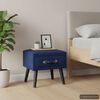 vidaXL Mesita de noche azul 40x35x40 cm terciopelo
