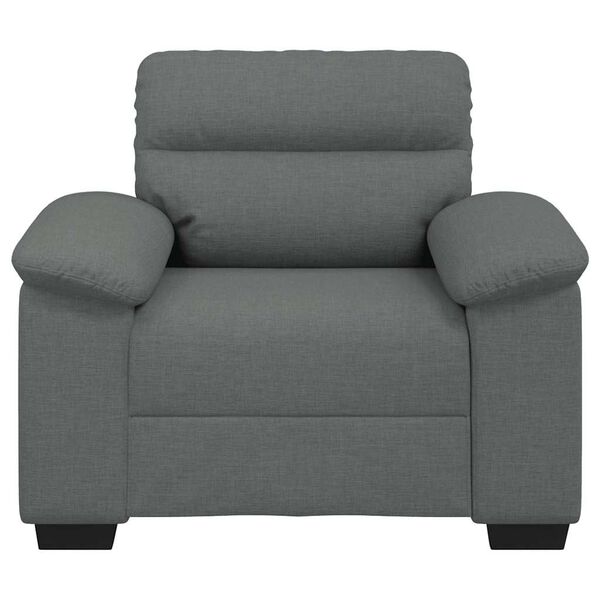 vidaXL Sill&oacute;n Sof&aacute; Tela Gris Oscuro 60 cm