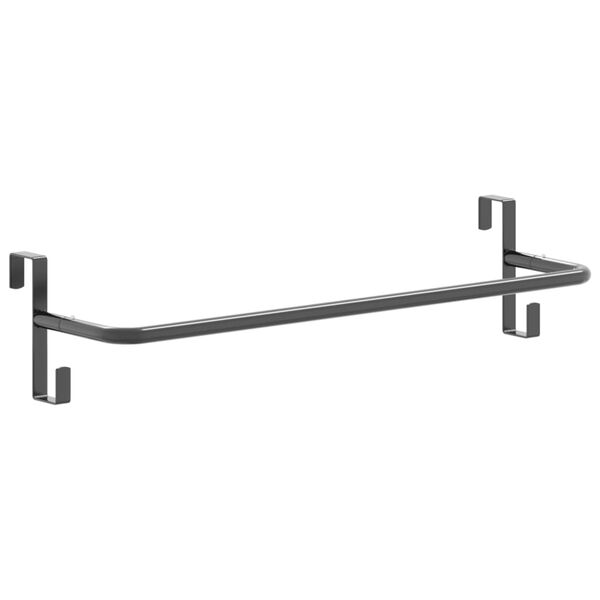 vidaXL Soporte para manta de montura negro hierro