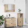 vidaXL Juego de muebles de ba&ntilde;o con caj&oacute;n 3 pcs Roble Sonoma