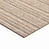 vidaXL Alfombra 20 pcs Beige a rayas 50 x 50 cm 100% Polipropileno