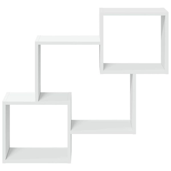 vidaXL Armario de pared madera de ingeniería blanco 78x18x71 cm