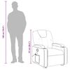 vidaXL Sill&oacute;n reclinable de masaje cuero sint&eacute;tico crema