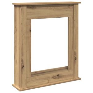 vidaXL Borde de chimenea madera ingenier&iacute;a roble artisan 75x20x87,5 cm