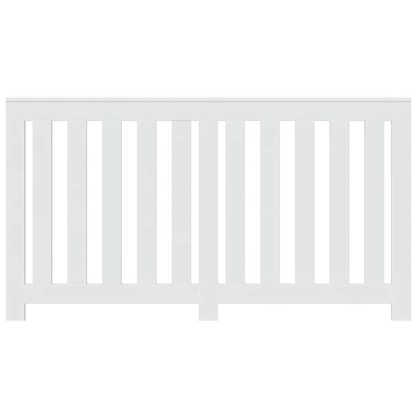 vidaXL Cubierta de radiador madera de ingenier&iacute;a blanco 149x20x82 cm