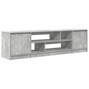 vidaXL Mueble de TV gris hormig&oacute;n 188,5x41x50 cm madera de ingenier&iacute;a