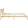vidaXL Estructura de cama Marr&oacute;n 160 x 200 cm Madera de pino macizo