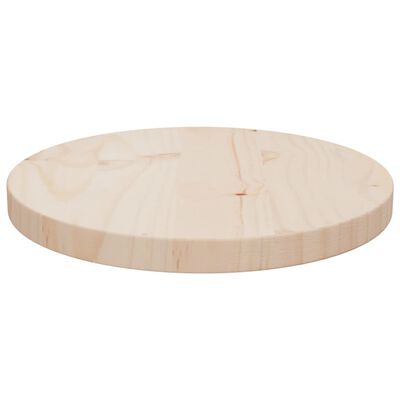 vidaXL Superficie de mesa madera maciza de pino Ø90x2,5 cm