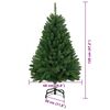 vidaXL &Aacute;rbol de Navidad artificial Verde 120 cm PVC y Metal