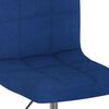 vidaXL Sillas de comedor giratorias 2 unidades tela azul