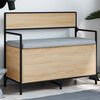 vidaXL Banco almacenaje madera ingenier&iacute;a roble Sonoma 85,5x42x73,5 cm