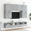 vidaXL Mueble de pared TV madera ingenier&iacute;a gris hormig&oacute;n 80x30x30 cm