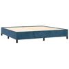 vidaXL Cama box spring con colch&oacute;n terciopelo azul oscuro 200x200 cm