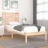 vidaXL Estructura de cama madera maciza de pino 100x200 cm