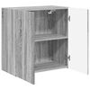 vidaXL Mueble de TV Montado en la Pared Gris Sonoma 59,5 x 31 x 60 cm