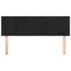 vidaXL Cabeceros 2 unidades terciopelo negro 72x5x78/88 cm