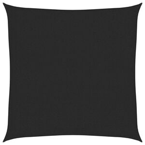 vidaXL Toldo de vela HDPE negro 160 g/m&sup2; 2x2 m