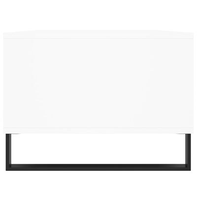 vidaXL Mesa de centro madera contrachapada blanco 90x50x36,5 cm
