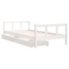 vidaXL Estructura cama ni&ntilde;os con cajones madera pino blanco 90x200 cm