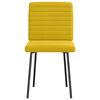 vidaXL Sillas de comedor 4 unidades terciopelo amarillo