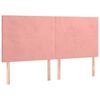 vidaXL Cama box spring con colch&oacute;n terciopelo rosa 180x200 cm