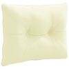 vidaXL Coj&iacute;n de respaldo PUTTEN 100% Poli&eacute;ster Crema 50 x 40 x 10 cm