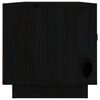 vidaXL Mueble de TV de madera maciza de pino negro 80x34x35 cm