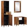 vidaXL Juego de Muebles de Ba&ntilde;o con caj&oacute;n con puerta 3 pcs Marr&oacute;n miel