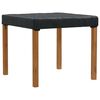 vidaXL Cubierta de Mesa Liso Negro 102 x 102 x 15 cm tela