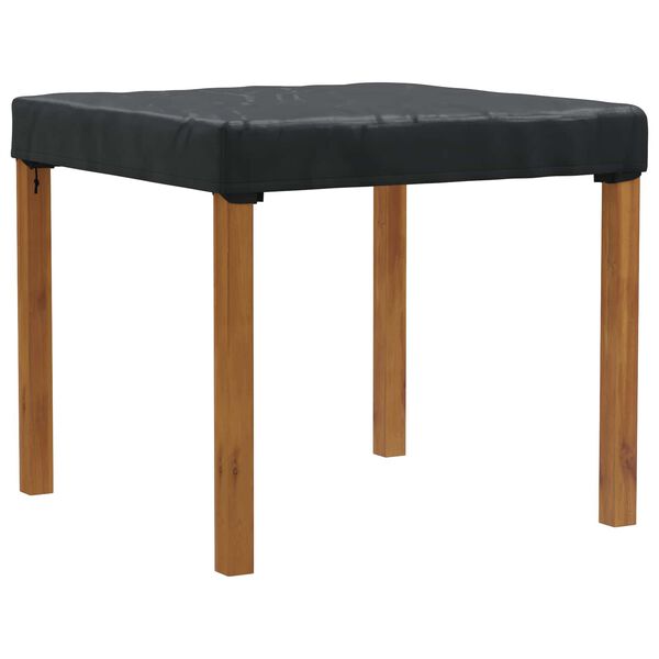 vidaXL Cubierta de Mesa Liso Negro 102 x 102 x 15 cm tela