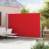 vidaXL Toldo lateral retr&aacute;ctil para patio rojo 220x500 cm
