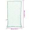 vidaXL Red de remolque con cuerda elástica PP verde 6x3 m