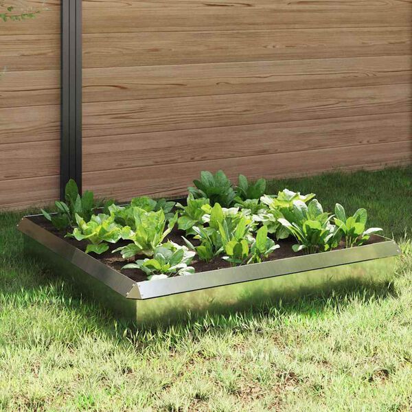 vidaXL Cercas para caracoles 8 pcs Plateado Acero Galvanizado