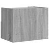 vidaXL Mesitas de noche de pared 2 uds gris Sonoma 45x30x35 cm