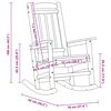 vidaXL Silla mecedora de jardín Azul Marino 70 x 92 x 108cm HDPE