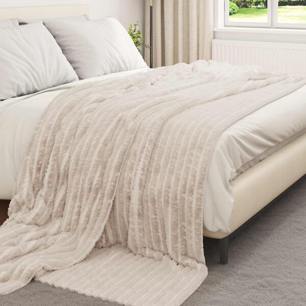 vidaXL Mantitas de Sof&aacute; 6 pcs Beige 240 x 220 cm Lana