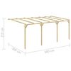 vidaXL Pérgola cobertizo de madera 6x3x2,1 m