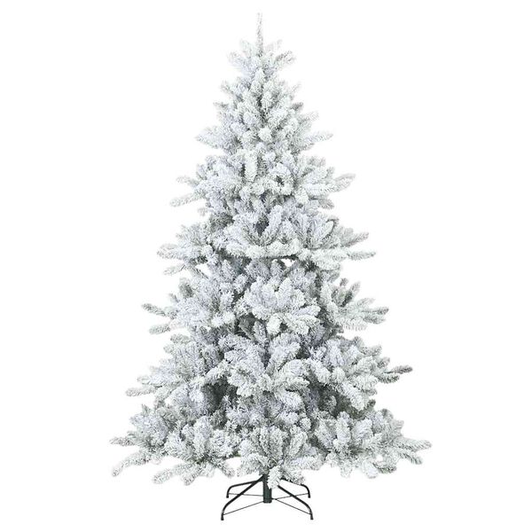 vidaXL Árbol de Navidad artificial plegable cubierto de nieve 180 cm