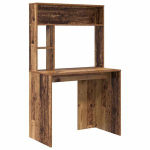 vidaXL Escritorio Madera envejecida 91 x 50 x 149 cm