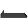vidaXL Estante flotante 4 pcs Negro 60 x 18 x 2,5 cm Acero