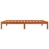vidaXL Cama sin colch&oacute;n madera maciza de pino marr&oacute;n cera 100x200 cm