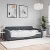 vidaXL Sof&aacute; cama sin colch&oacute;n terciopelo gris oscuro 90x200 cm